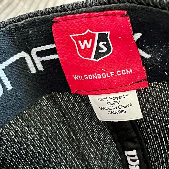 Wilson Black Cap with White and Red Accents - Picture 7 of 8